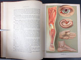 Antique Medical Book 1903, Medicology Encyclopedia, Illustrated Unfolding Plates