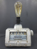 Rare 1930's Art Deco Gas Register Meter by Bowser, Art Deco Lamp