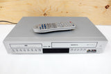 Toshiba DVD Player and Hi-Fi Stereo Video Cassette Recorder VCR SD-V383SC, Remote SE-R0066