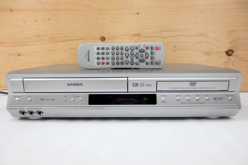 Toshiba DVD Player and Hi-Fi Stereo Video Cassette Recorder VCR SD-V392SC, SE-R0175 Remote