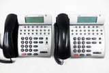 2 NEC Dterm 80 DTH-16D-2 Office Speaker Phones 16 Lines, LCD, Adjustable Stand