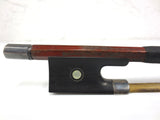 Vintage Marc Laberte Violin Bow, Silver Mounted, Mother of Pearl, Made in France