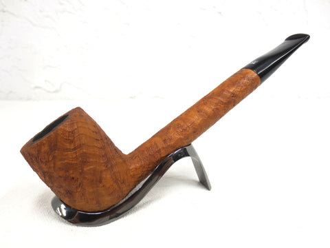 Vintage Ben Wade 7" Long Straight Estate Tobacco Pipe, Rock Grain Wood