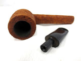 Vintage Ben Wade 7" Long Straight Estate Tobacco Pipe, Rock Grain Wood