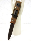 Vietnam War Bayonet 11.5" Marked 1957 Canadian Arsenals, Metal Leather Scabbard