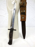 Vietnam War Bayonet 11.5" Marked 1957 Canadian Arsenals, Metal Leather Scabbard