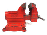 Vintage Wilton Vise 6" Jaws Swivels, Mechanic Machinist Vise Red, Heavy Duty