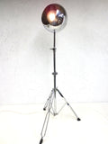 Vintage Mid Century Chrome Ball Sputnik Floor Lamp 45", Tripod, Swivels, 660W