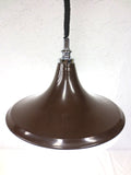 Vintage Atomic UFO Saucer Ceiling Light Fixture 17" Dia Signed Rolly Italy 1974