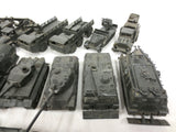 Lot of 29 Vintage Army Tanks and Trucks Toy Models by DBGM ROCO Austria