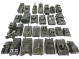 Lot of 29 Vintage Army Tanks and Trucks Toy Models by DBGM ROCO Austria