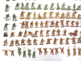 Large lot of 160 WWII Army Military Mini Soldiers Troopers, Vintage Toy Models