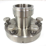 MDC Hayward 2.75" X 1" High Vacuum Fitting to Flange Adapter, 6 Bolts & Gasket