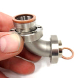 MDC 90° High Vacuum Fitting 1.33" Conflat Flange to Flange w/ 2 Copper Gaskets