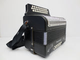 Hohner Panther Button Accordion, GCF Sol Diatonic Accordion, With Straps & Book