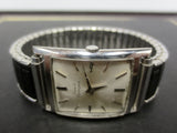 Vintage 1950's Girard Perregaux Stainless Steel Swiss Watch, 17 jewels, Square