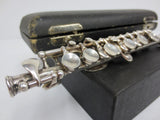 Vintage Gemeinhardt Piccolo Db D Flat Serial 1235, Silver Plated, Wooden Case