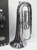 1980's Baritone Bugle Brass Horn, Dynasty II Model by DEG USA Wisconsin, With Ca