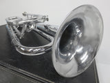 1980's Baritone Bugle Brass Horn, Dynasty II Model by DEG USA Wisconsin, With Ca