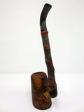 Vintage ROPP Rustic Tobacco Pipe France, Stand-Easy, Cherrywood, NEVER USED