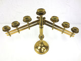 Vintage Catholic Church Brass Altar Candelabra 25" Candlestick Holder, Swivels