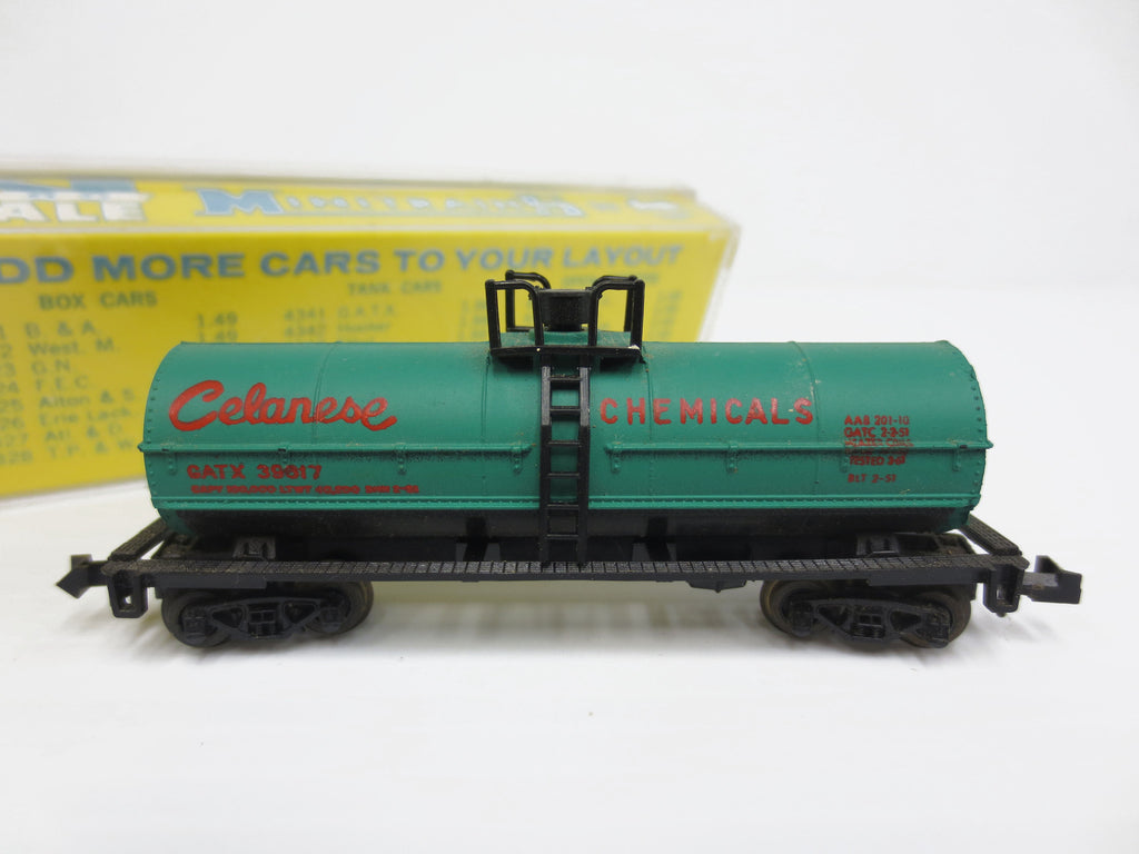 Vintage Celanese Train Freight Car Tanker by AHM Austria, 1:160 N Scale