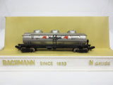 Vintage Mobilgas Train Freight Car Oil Tanker N Scale by Bachmann, 3 Dome Tank