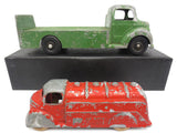 Vintage Diecast Metal Oil Tanker #13 and Beverage Truck #55 by London Toy