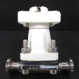 Burkert Diaphragm Valve with 1" Flanges, F-A, Model 1/2-316L-03579