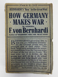 WWI 1914 World War Book by General of Cavalry Bernhardi, German Tactics