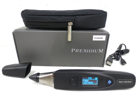 Presidium Gem Indicator 31 Colored Gemstones Tester PGI, Digital LED Screen, Pouch, USB Wire