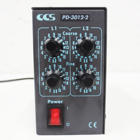 CCS PD-3012-2 Led Light Source Controller Unit 2 Channels Output, 12V w/ Cable