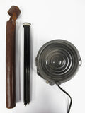 Vintage BKD Germany Camera Tripod 38" with Theater Spotlight Stage Lamp 5" Dia.