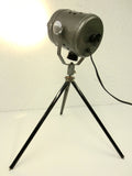 Vintage BKD Germany Camera Tripod 38" with Theater Spotlight Stage Lamp 5" Dia.