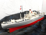 4 Feet Long Handmade Wooden Ship Boat WWII American Scout, Handmade, Propeller & Rudder, RC Ready