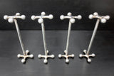 4 Vintage Christofle France Silver Plated Knife Rests 3 1/4", Luxury Cutlery