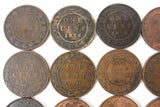 25 Coins Collection Lot of One 1 Cent Canada Coins 1876 1901 1903 1910 1911 1912